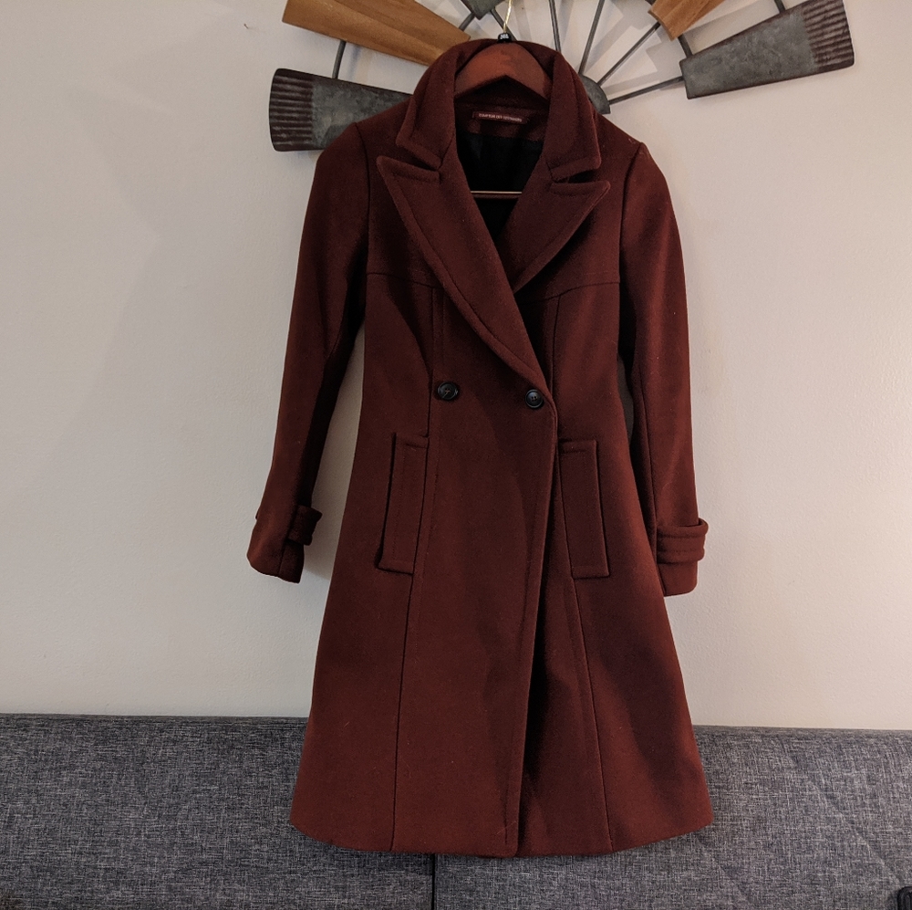 French Comptoir Des Cottoniers Burgundy Peacoat